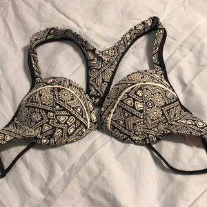 Tribal print racerback bikini top 🖤